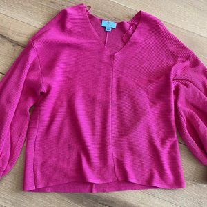 NWOT CECE Pink Sweater, Size L